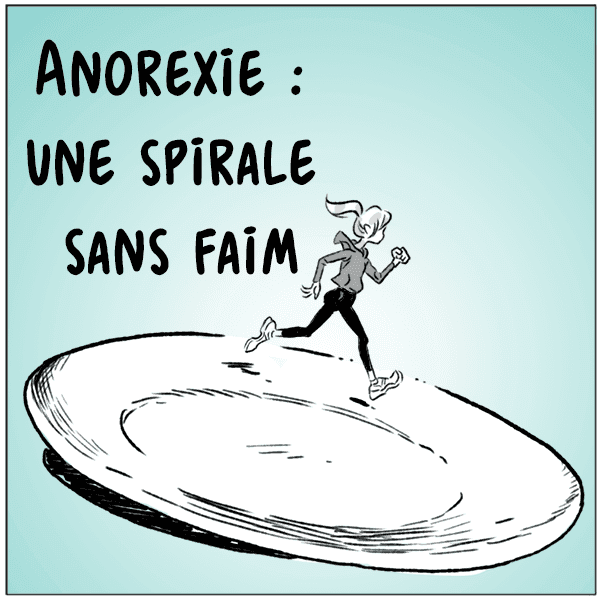 Illustration d'une BD sur l'anorexie