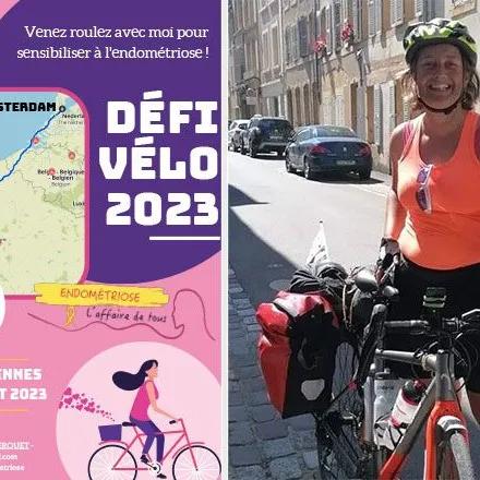 Isabelle Pierquet est à l’initiative du projet « Toutes à vélo endométriose » 2023 au profit de la Fondation pour la Recherche Médicale.